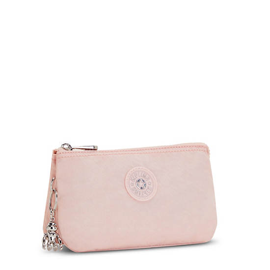 Kipling Creativity Large Fashion Pouch Bags Spring Rose Embossed | CA 2081VR